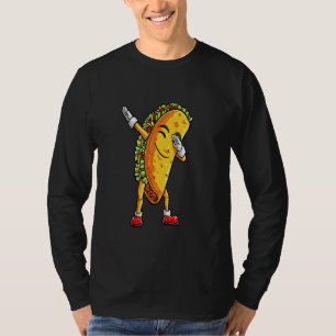 Dabbing Taco Cinco De Mayo Boys Men Mexican Food T-Shirt