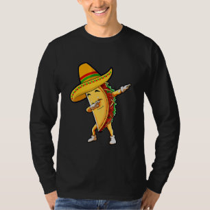 Dabbing Taco Cinco De Mayo Boys Men Mexican Food T-Shirt