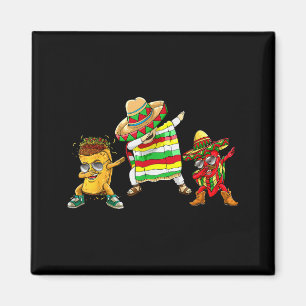 Dabbing Taco Cinco De Mayo Funny Boys Men Mexican  Magnet