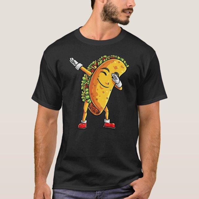 Dabbing Taco Cinco de Mayo Funny Boys Men Mexican T-Shirt (Front)