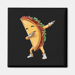 Dabbing Taco Cinco De Mayo Funny Kids Boys Mexican Magnet