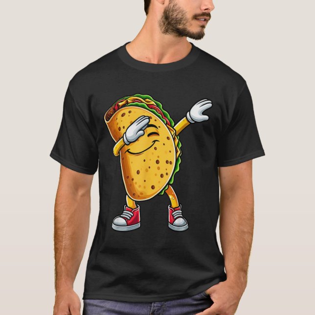 Dabbing Taco Cinco De Mayo Funny Mexican Food Boys T-Shirt (Front)