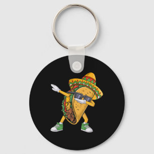 Dabbing Taco Cinco De Mayo Funny Mexican Food Dab  Key Ring