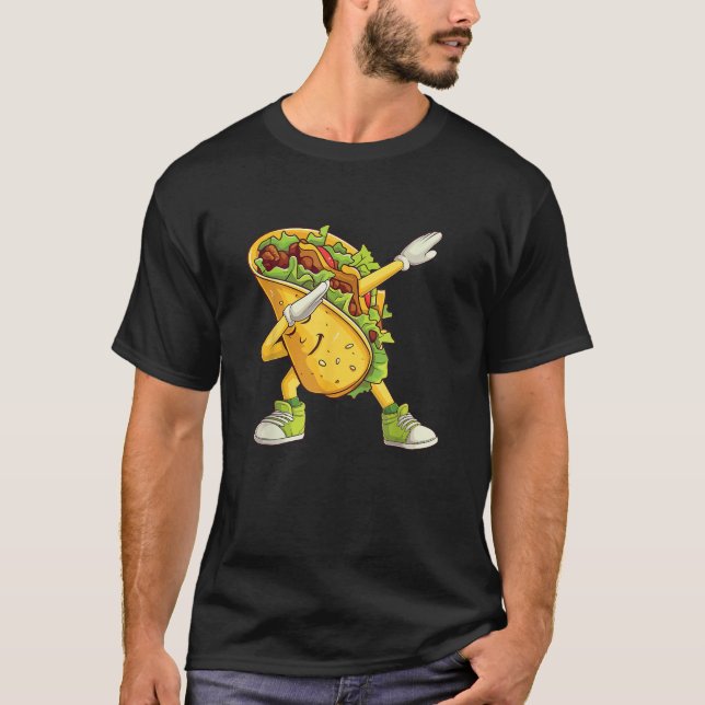 Dabbing Taco Mexican Food Taco Tuesday  T-Shirt (Front)
