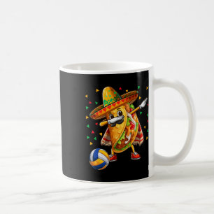 Dabbing Taco Playing Volleybyll Cinco De Mayo Play Coffee Mug