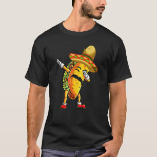 Dabbing Taco Poncho Sombrero Cinco De Mayo Fiesta T-Shirt