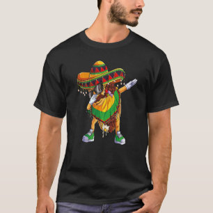 Dabbing Taco Poncho Sombrero Cinco De Mayo Fiesta T-Shirt