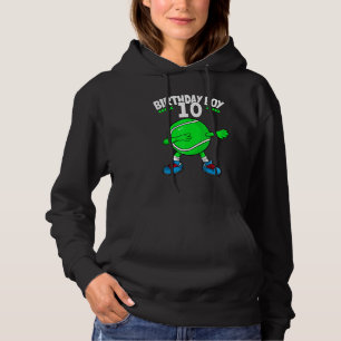 Dabbing Tennis 10th Birthday Boy 10 Years Old Kids Hoodie
