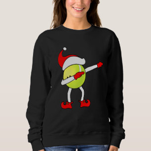 Dabbing Tennis Ball Christmas Tennis Player Sweatshirt