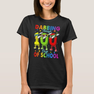Dabbing Through 100 Days of School 100th Day Schoo T-Shirt