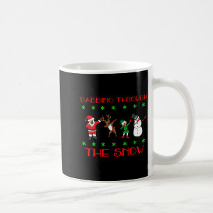 Dabbing Through The Snow Funny Christmas Design Coffee Mug