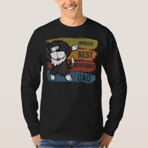 Dabbing Tibetan Terrier Dad Dab For Kids Men T-Shirt