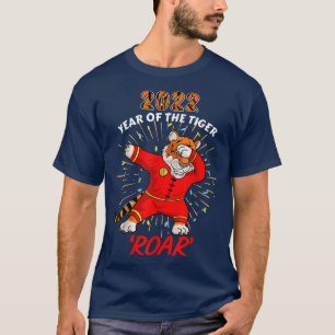 Dabbing Tiger Shirt Kids Year of The Tiger Chinese