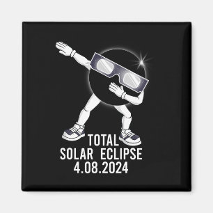 Dabbing Total Solar Eclipse 04.08.2024 Fun Dab Boy Magnet