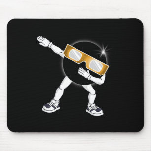 Dabbing Total Solar Eclipse 2024 Fun Dab Boys Girl Mouse Mat