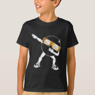 Dabbing Total Solar Eclipse 2024 Totality Dab Boys T-Shirt