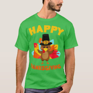 Dabbing Turkey Happy Thanksgiving Day Gifts Family T-Shirt