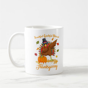 Dabbing Turkey Thankful Grateful Blessed Happy Tha Coffee Mug