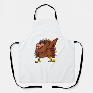 Dabbing Turkey Thanksgiving Day Pilgrim Boys Girls Apron