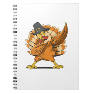 Dabbing Turkey Thanksgiving Day Pilgrim Funny Dab Notebook