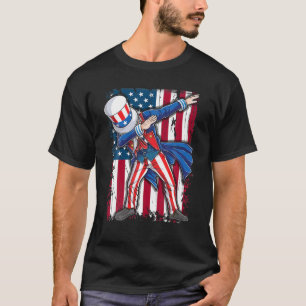 Dabbing Uncle Sam 4Th Of July American Flag Gifts T-Shirt