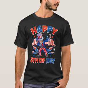 Dabbing Uncle Sam 4th Of July Boys Men American Us T-Shirt