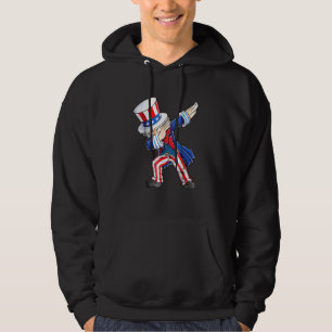 Dabbing Uncle Sam 4th Of July Kids Boys Girl Hoodie