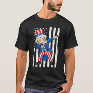 Dabbing Uncle Sam 4th of July Men Kids Boys T-Shirt