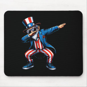 Dabbing Uncle Sam Funny 4th Of July Patriotic Boys Mouse Mat