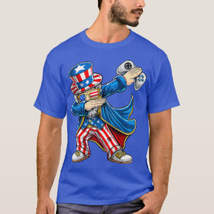 Dabbing Uncle Sam Video Game Controller 4th of T-Shirt