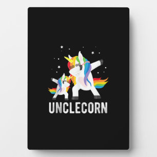 Dabbing Unclecorn, Funny Unicorn Lover Tee for Unc Plaque