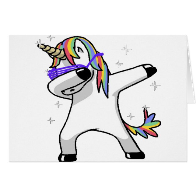 Dabbing Unicorn (Front Horizontal)