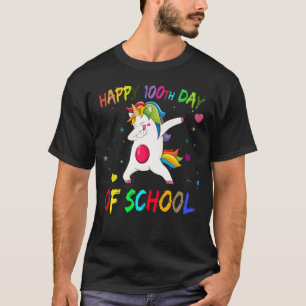 dabbing unicorn 100th day of school T-Shirt