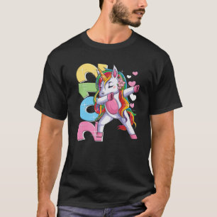 Dabbing Unicorn 10Th Birthday Girl 10 Years 2012 T-Shirt