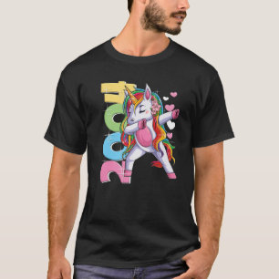 Dabbing Unicorn 18Th Birthday Girl 18 Years 2004 T-Shirt