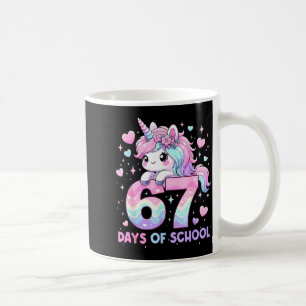 Dabbing Unicorn 67 Days Of School Teachers Kids Bo Coffee Mug