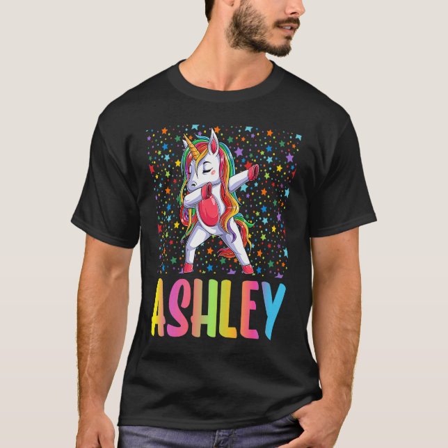 Dabbing Unicorn Ashley T-Shirt (Front)