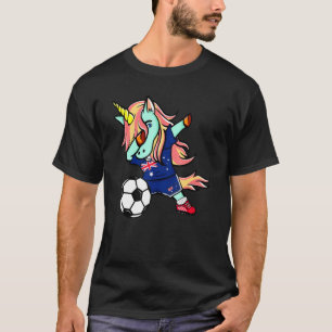 Dabbing Unicorn Australia Football Australian Fla T-Shirt