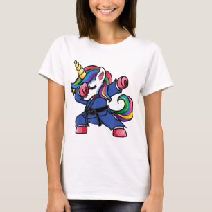 Dabbing Unicorn Brazilian Jiu Jitsu Mum Tee BJJ Wo