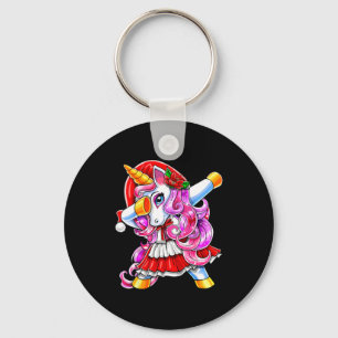 Dabbing Unicorn Christmas Santa Costume Unicorn Gi Key Ring