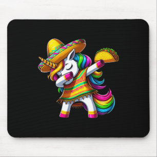 Dabbing Unicorn Cinco De Mayo Mexican Party Fiesta Mouse Mat
