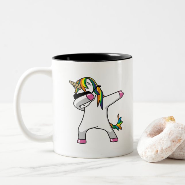 Dabbing Unicorn Coffee Mug (With Donut)