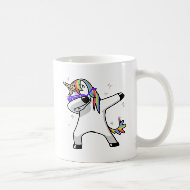 Dabbing Unicorn Coffee Mug (Right)