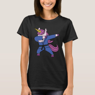Dabbing Unicorn Cute Jiu Jitsu Combat BJJ MMA Girl T-Shirt