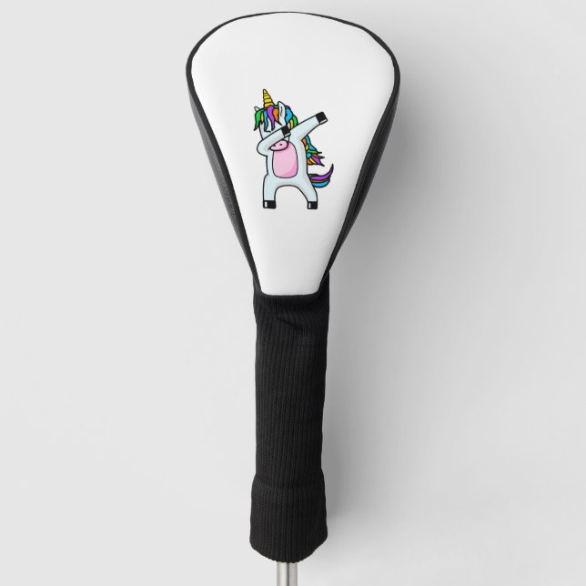 Dabbing unicorn Dab unicorns dance Golf Head Cover (Front)