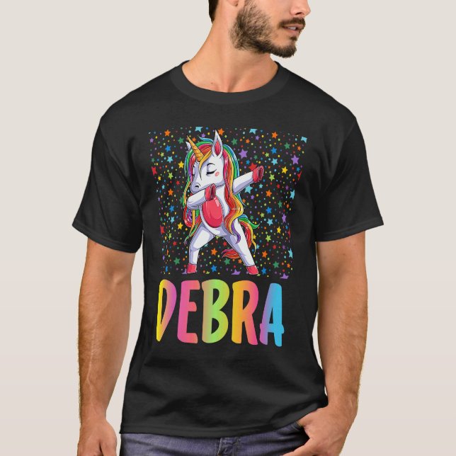 Dabbing Unicorn Debra T-Shirt (Front)