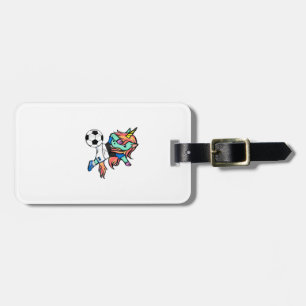 Dabbing Unicorn Estonia Soccer Jersey Estonian Foo Luggage Tag