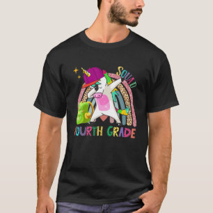 Dabbing Unicorn Fourth Grade 4Th Grade Rainbow Tea T-Shirt