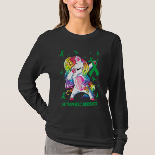 Dabbing Unicorn Gastroperesis Awareness Warrior T-Shirt