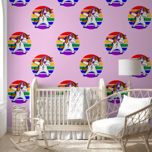 Dabbing Unicorn - Gay Pride Dab 1a Wallpaper